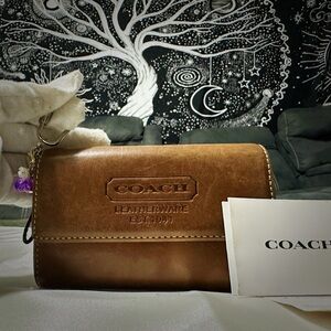Coach Brown Leather Wallet
